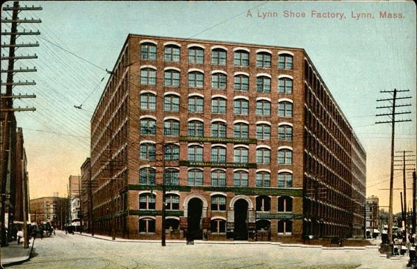 The Vamp Building, one of dozens of buildings housing shoe factories in downtown Lynn.